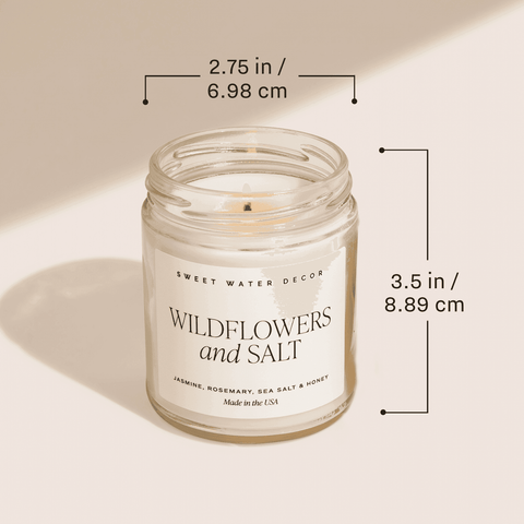 Fall Leaves Soy Candle - Clear Jar - 9 oz