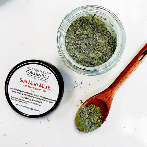 BUTTER ME UP ORGANICS Sea Mud Mask | French Green Clay Kaolin Clay