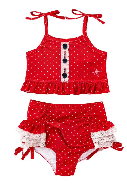 *PREORDER* High Waisted Bikini - Liberty Dot in - Swimwear photo