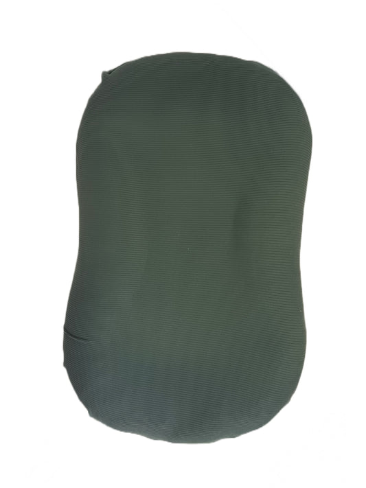 Moss Ribbed Baby Lounger Cover in - photo