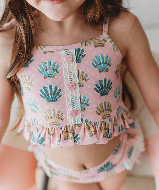 Seashell Sorbet High Waisted Bikini in - Swimwear photo