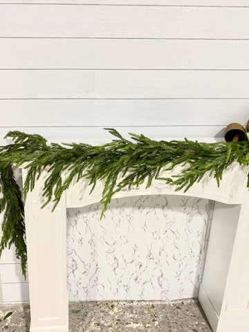 Artificial 6' Norfolk Pine Garland - Ships Next Day - SwagglyLife Home & Fashion
