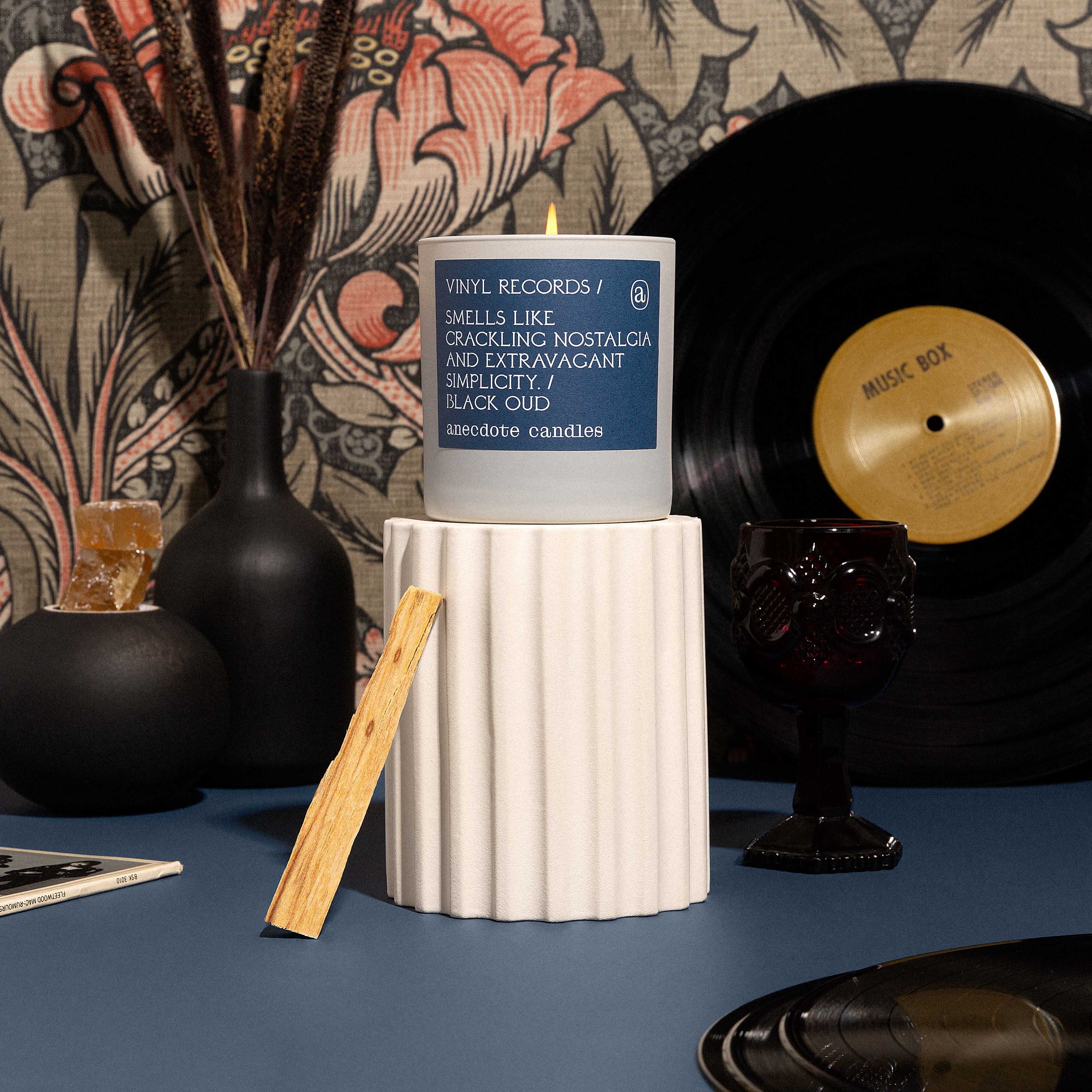 Vinyl Records in - candles photo