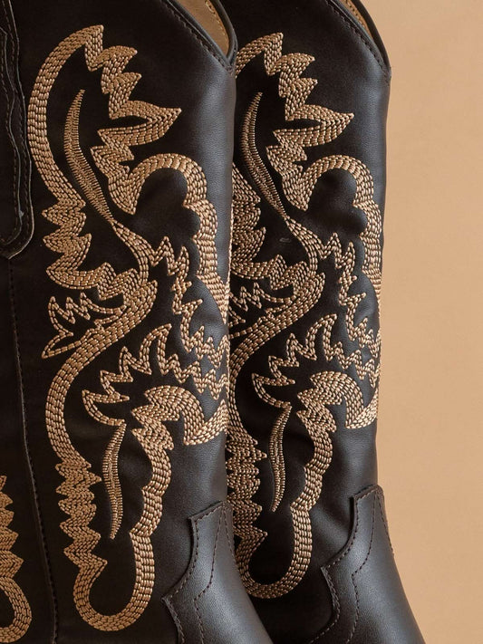 The Amaya | Coffee Classic Western Boot in Coffee - BOOTS & BOOTIES photo