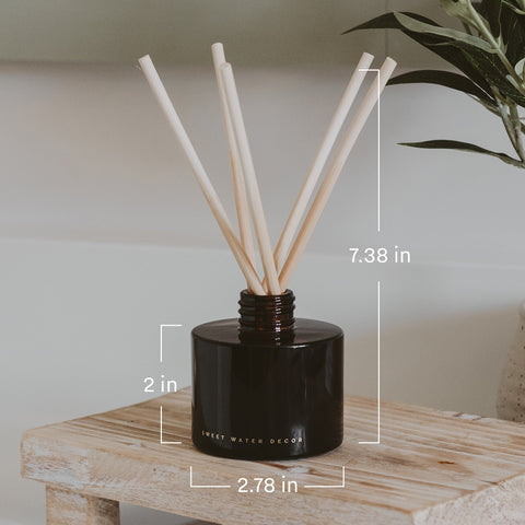 Pumpkin Spice Amber Tinted Glass Jar Reed Diffuser