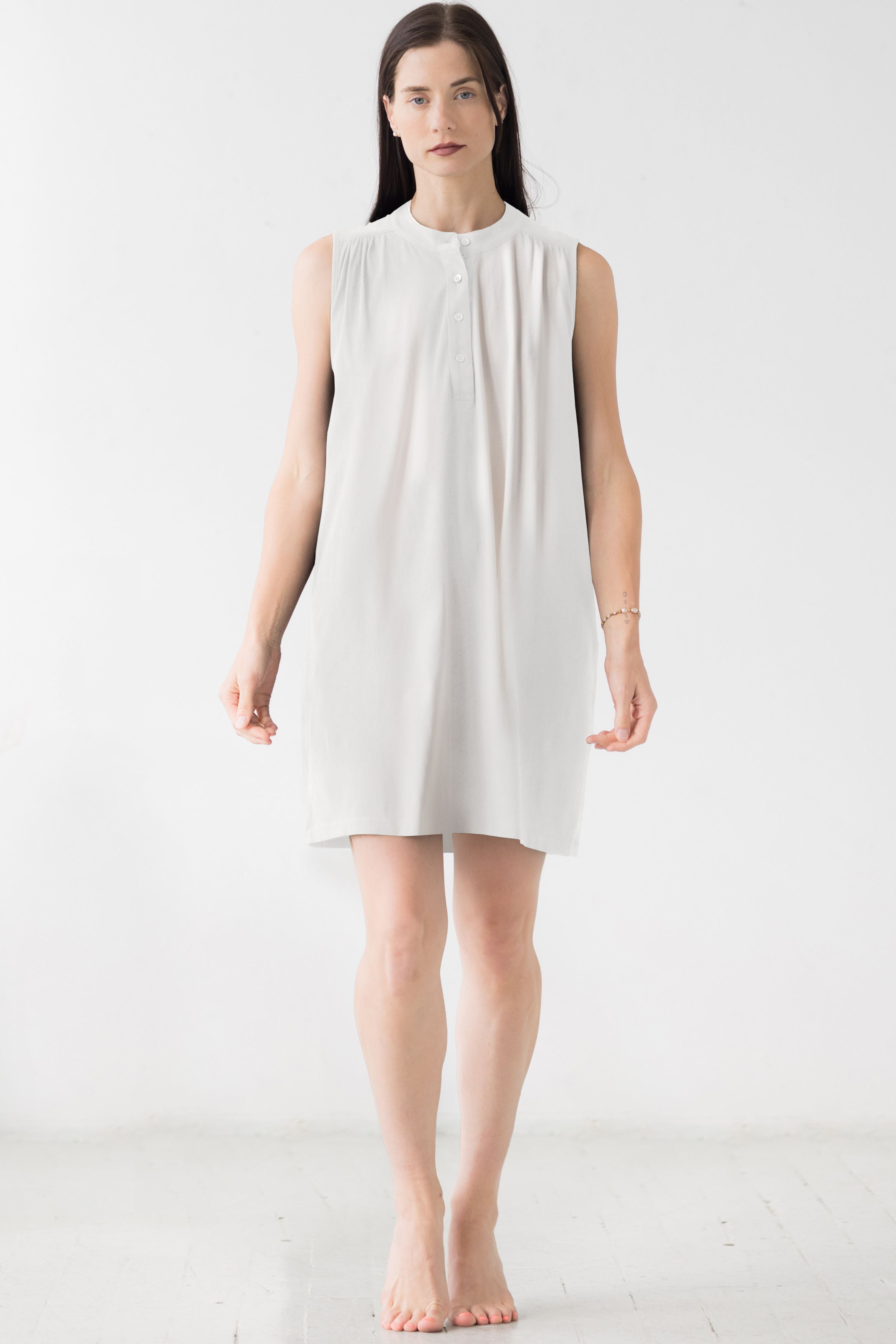 Aisha Relaxed Sleeveless Sleep Mini Tunic in - NIGHTSHIRTS photo