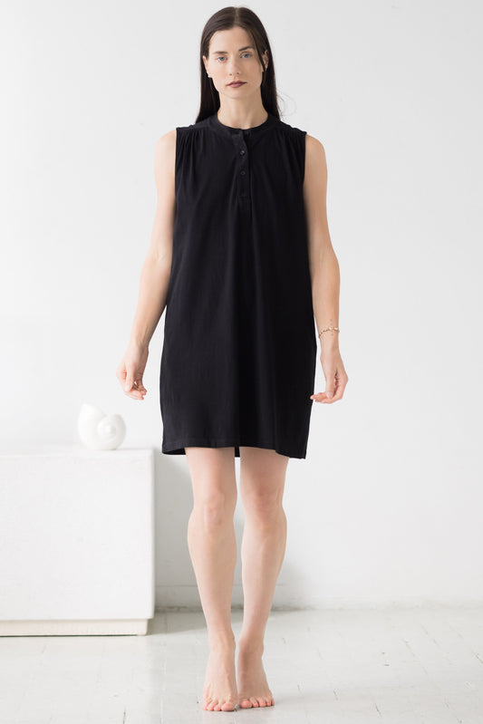 Aisha Relaxed Sleeveless Sleep Mini Tunic in - NIGHTSHIRTS photo