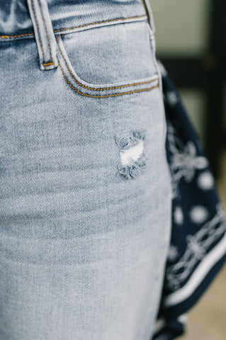Alex Mid Rise Boyfriend Jean with Bandana Loop in - Womens photo