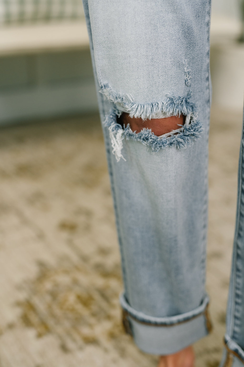 Alex Mid Rise Boyfriend Jean with Bandana Loop in - Womens photo