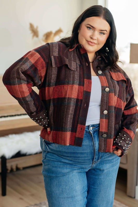 Already There Plaid Shacket in - Layers photo
