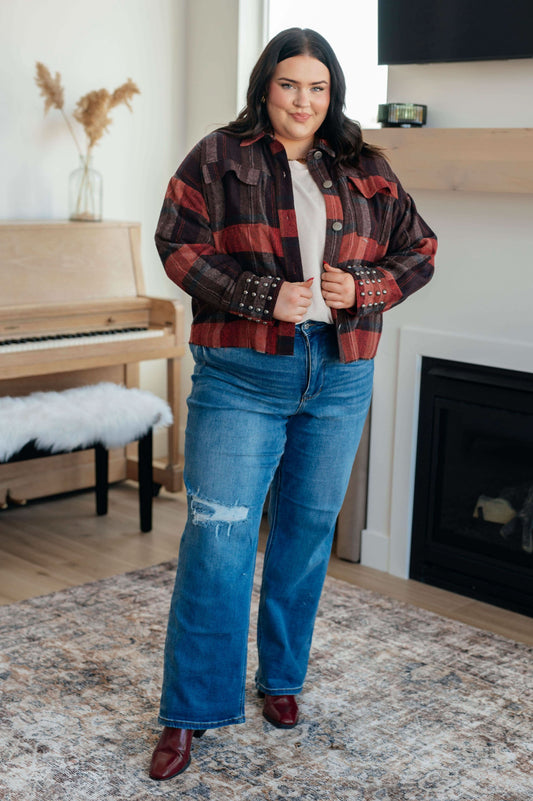 Already There Plaid Shacket in - Layers photo