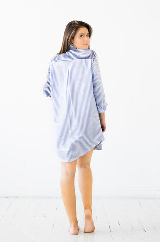 Amalfi Stripes Resort Shirt in - NIGHTSHIRTS photo