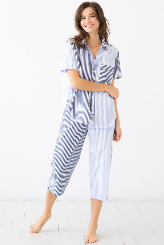 Amalfi Stripes Resort Capri Set in - PAJAMAS photo