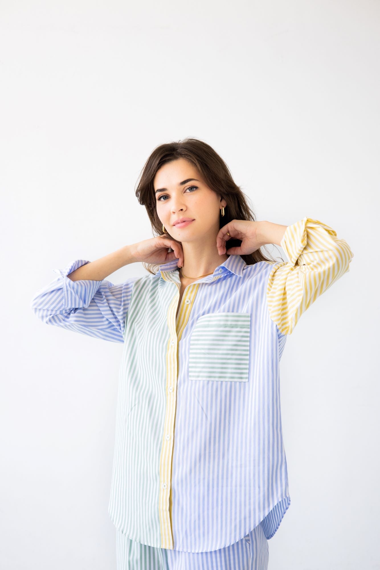 Amalfi Stripes Resort Full Length Set in - PAJAMAS photo