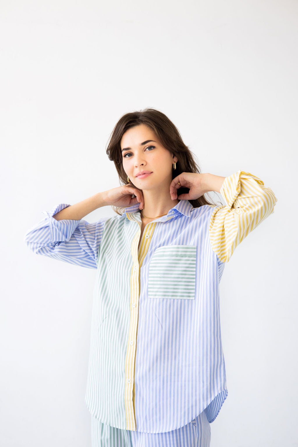 Amalfi Stripes Resort Full Length Set in - PAJAMAS photo