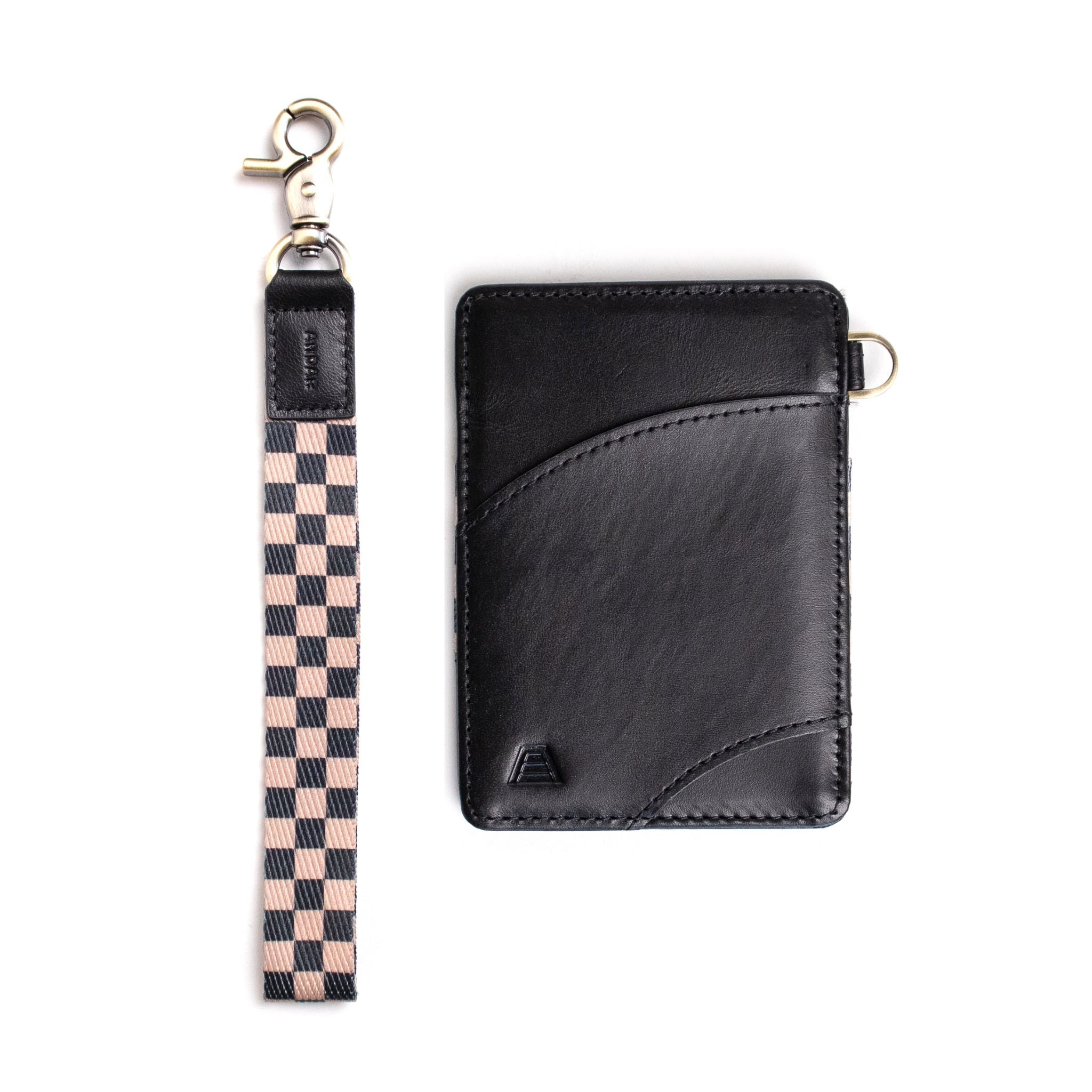 The Ari in Jet Black Dusk Checkered - Wallets photo