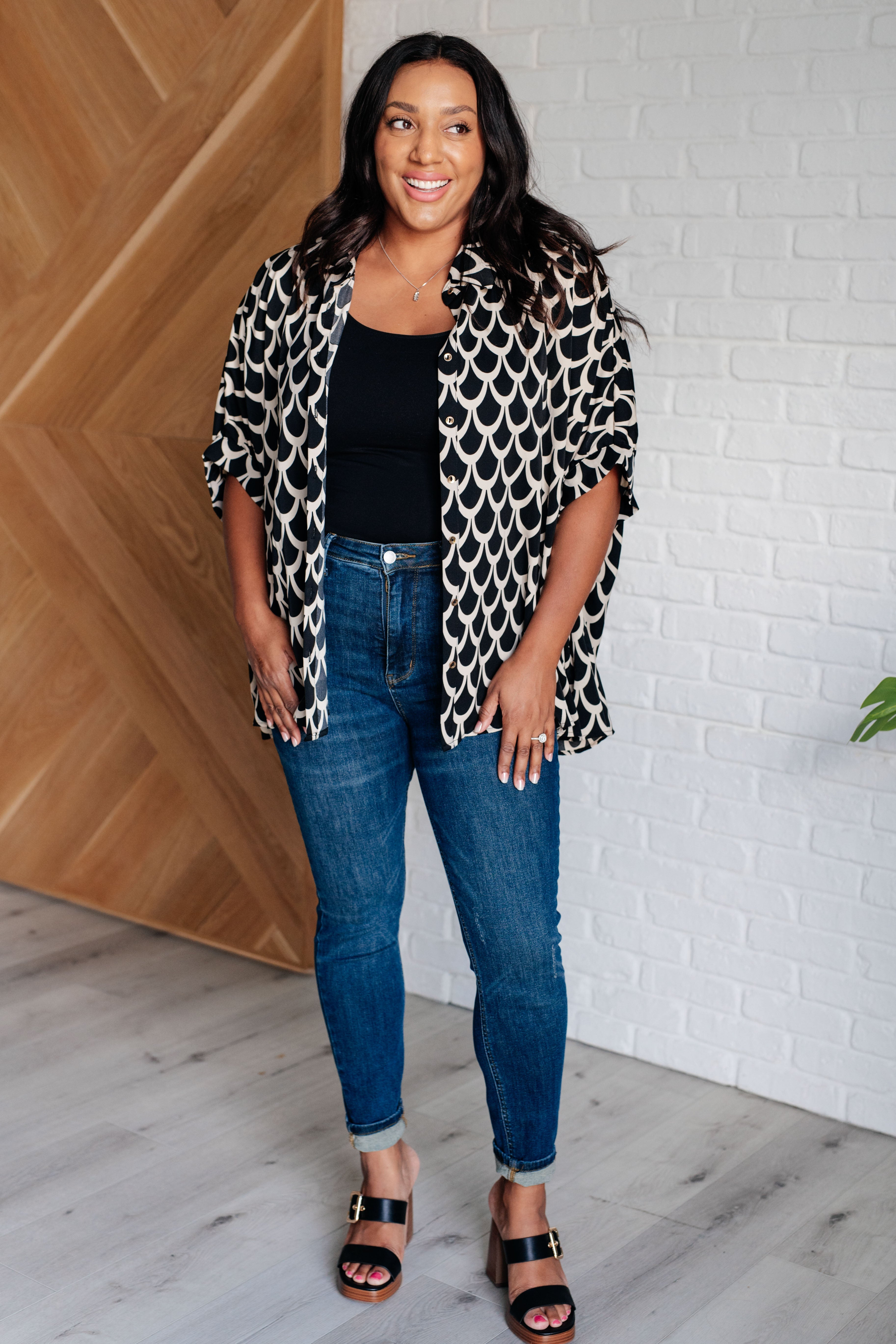 ee: some Art Deco Button Up Blouse in - Tops photo