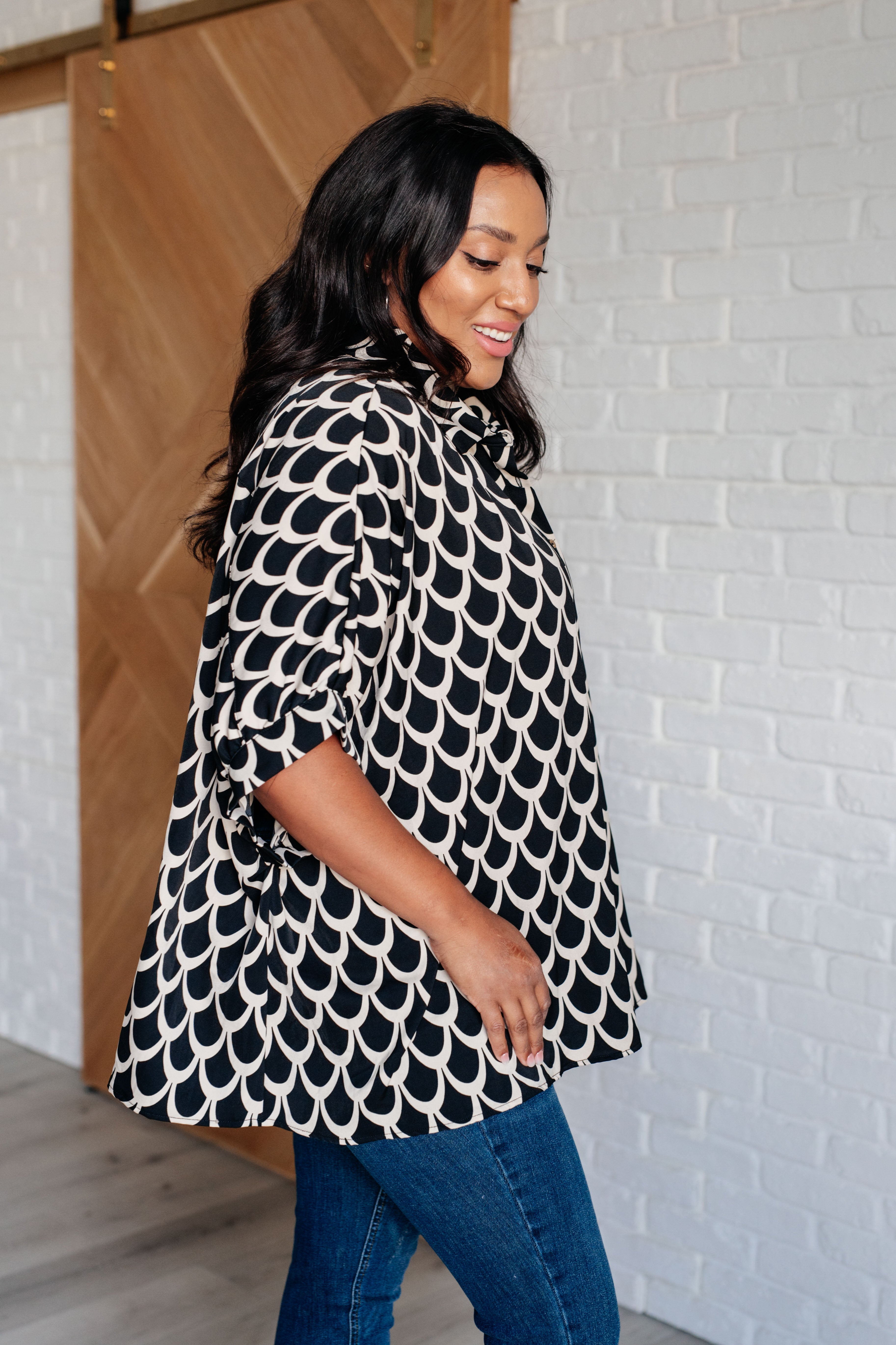ee: some Art Deco Button Up Blouse in - Tops photo