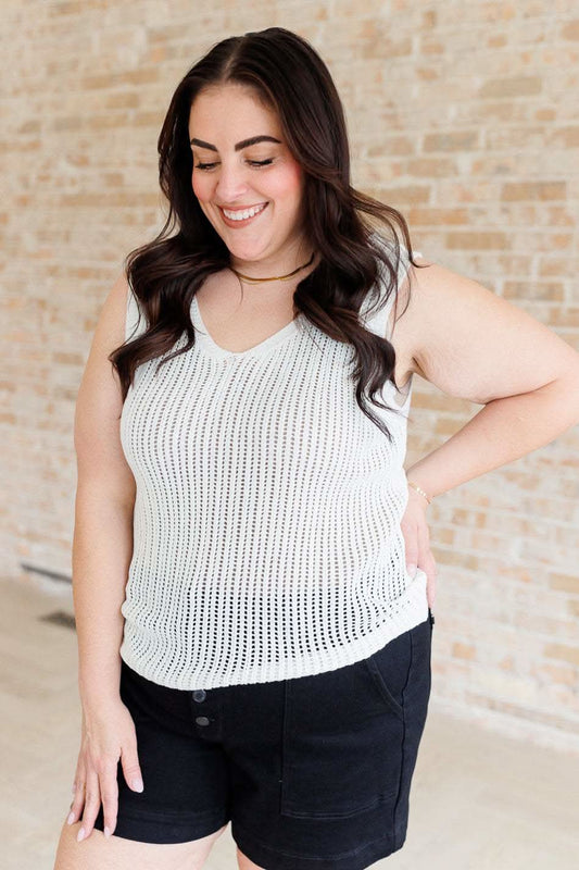 As It Was V-Neck Sweater Tank in - Tops photo