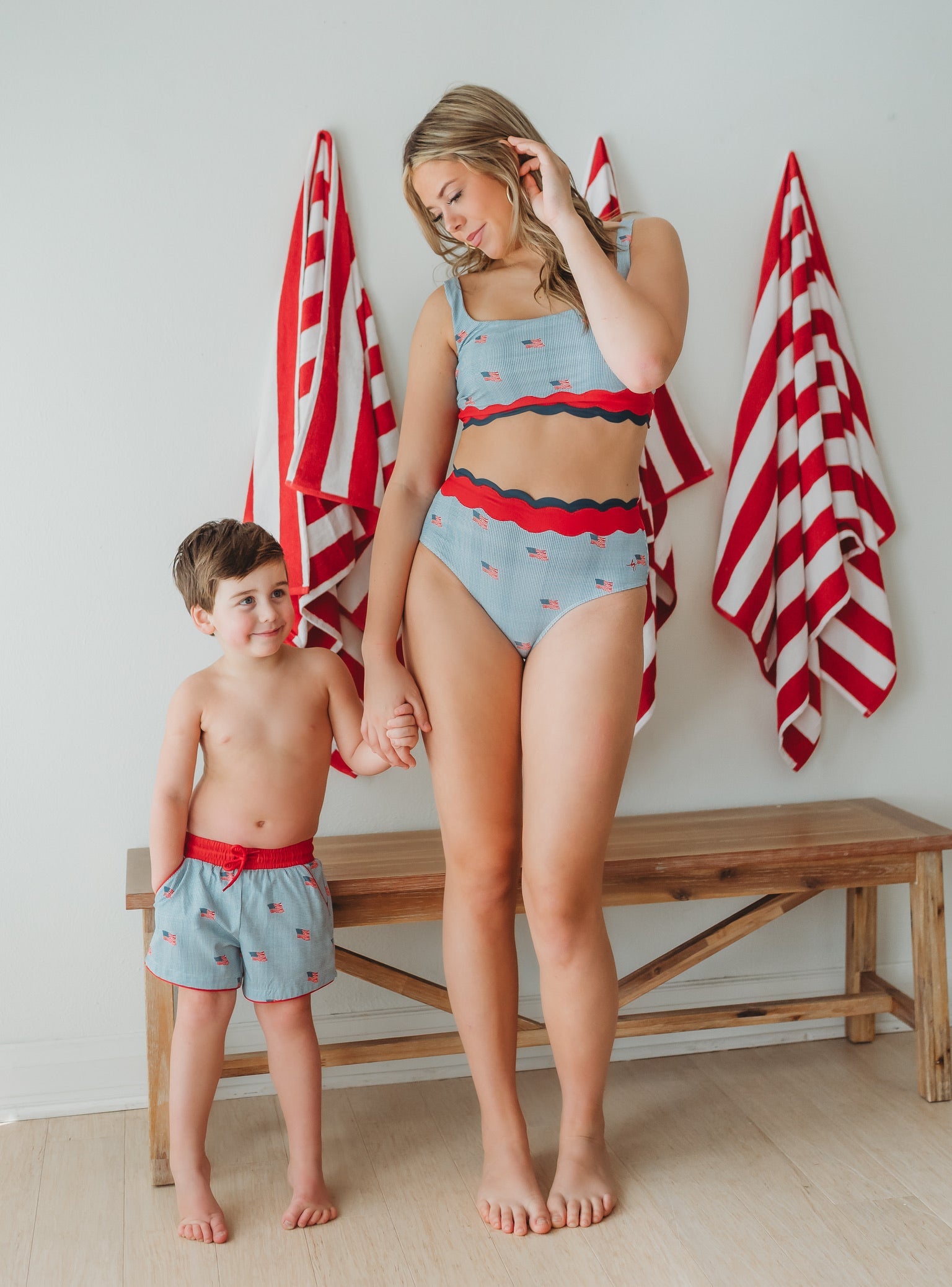 *PREORDER* Heritage Flag Boy Shorts in - 4th of July Collection photo