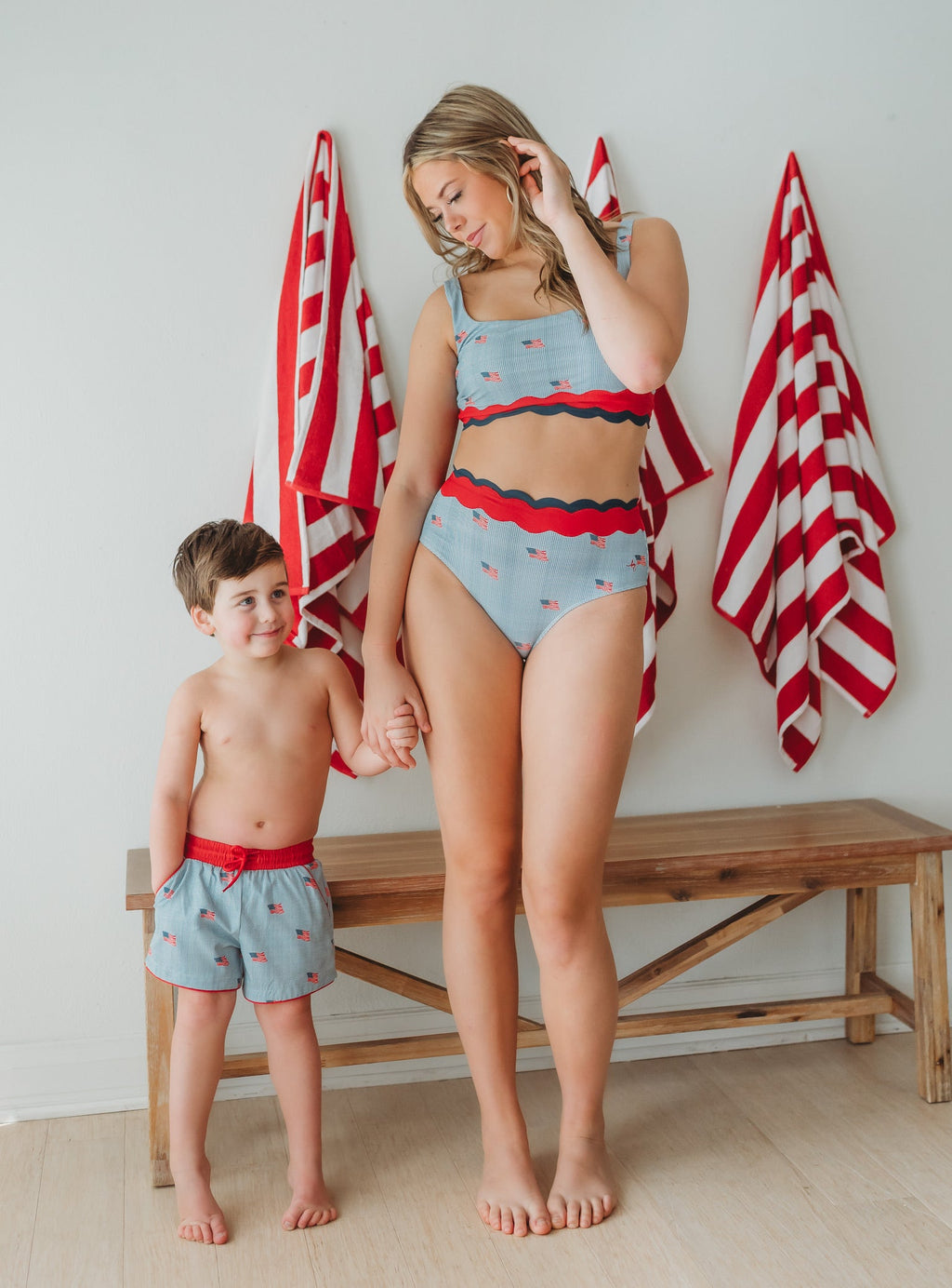 *PREORDER* Heritage Flag Boy Shorts in - 4th of July Collection photo