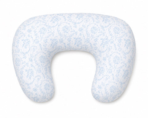 Blue Chinoiserie Ruffle Nursing Pillow Cover