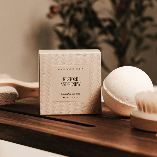 Restore and Renew White Eucalyptus 4.6 oz Bath Bomb in - Bath Bomb photo