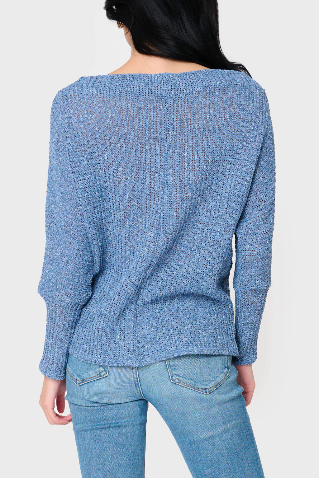 Slouchy Off Shoulder Open Stitch Sweater in - 25, LAYERS, 253 photo