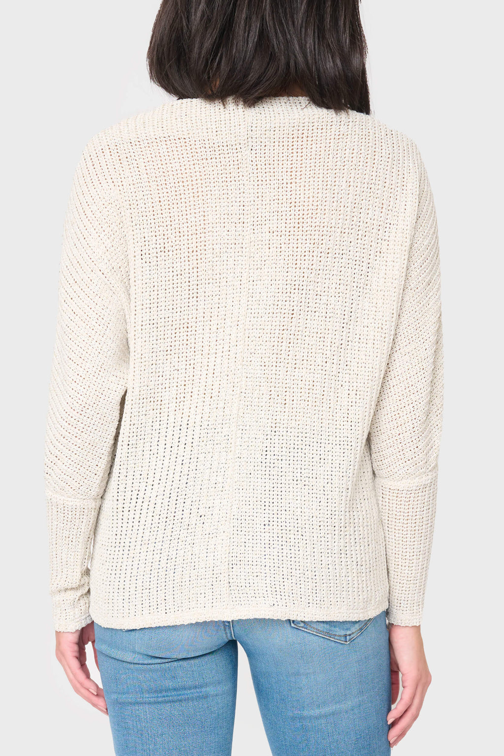 Slouchy Off Shoulder Open Stitch Sweater in - 25, LAYERS, 253 photo