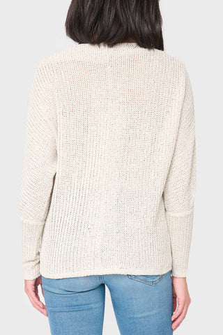 Slouchy Off Shoulder Open Stitch Sweater in - 25, LAYERS, 253 photo