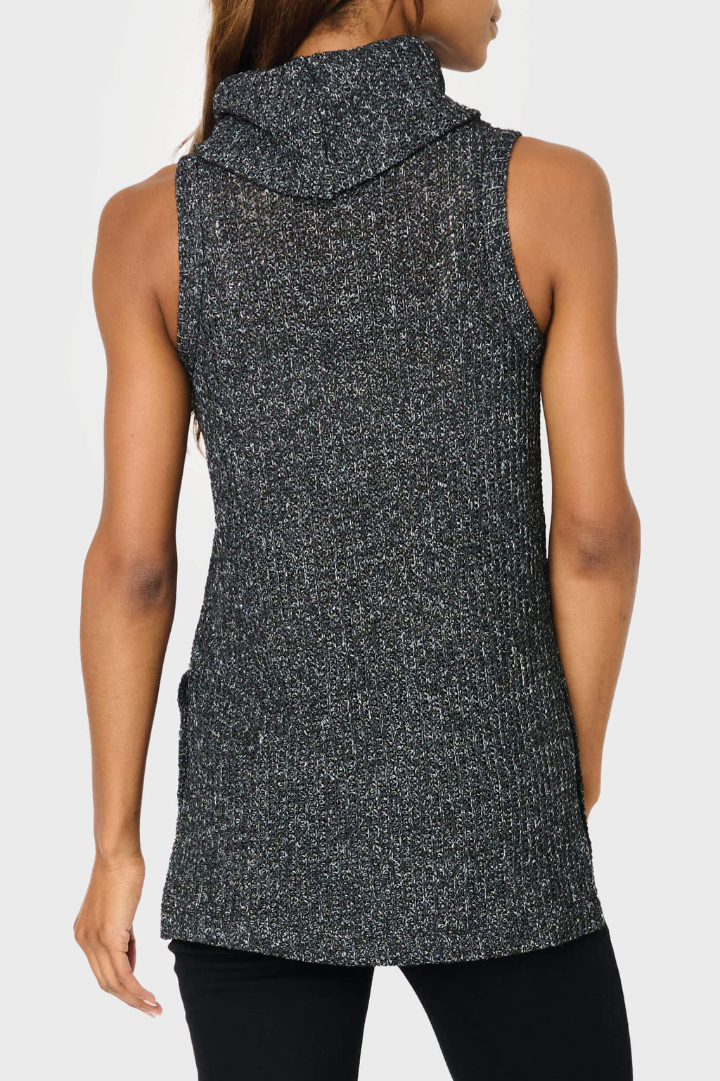 Roll Neck Sleeveless Crochet Vest in - 26, IMPORT LAYERS, 2690, SALE photo