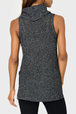 Roll Neck Sleeveless Crochet Vest in - 26, IMPORT LAYERS, 2690, SALE photo