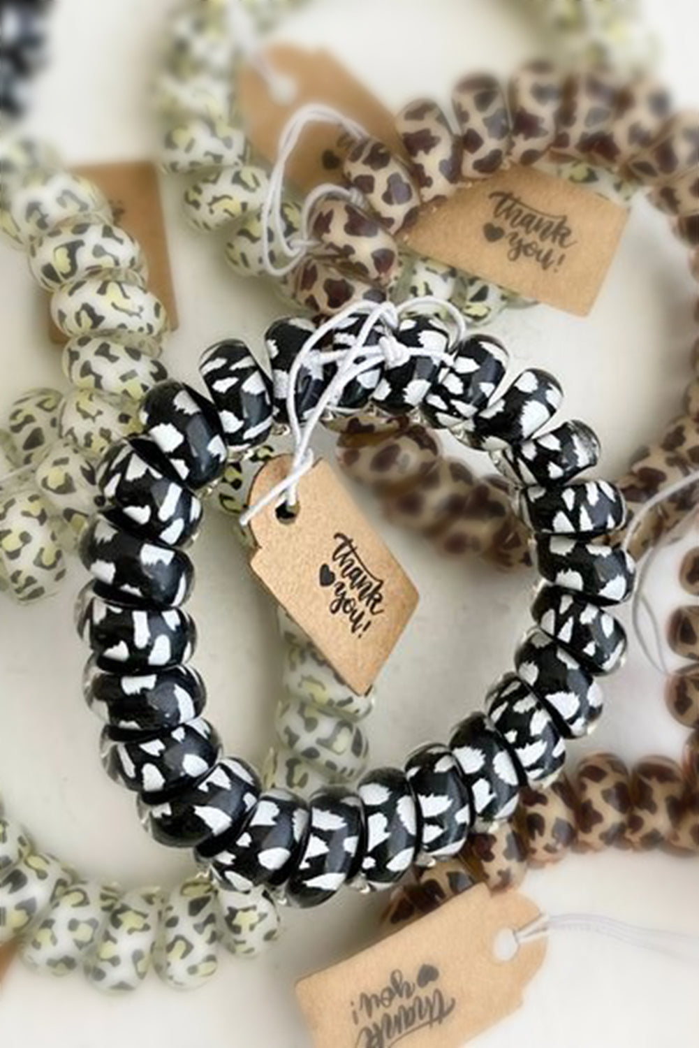 3PCS Leopard Printed Telephone Wire Hair Loop in - Accessories photo