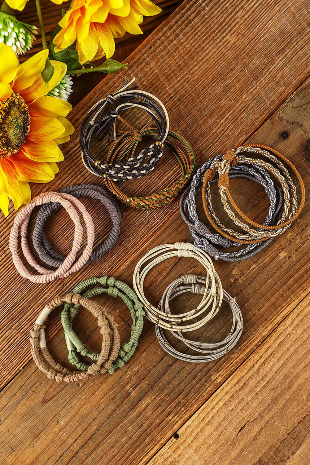 10pcs Boho Knotted Hair Ties in - Accessories photo