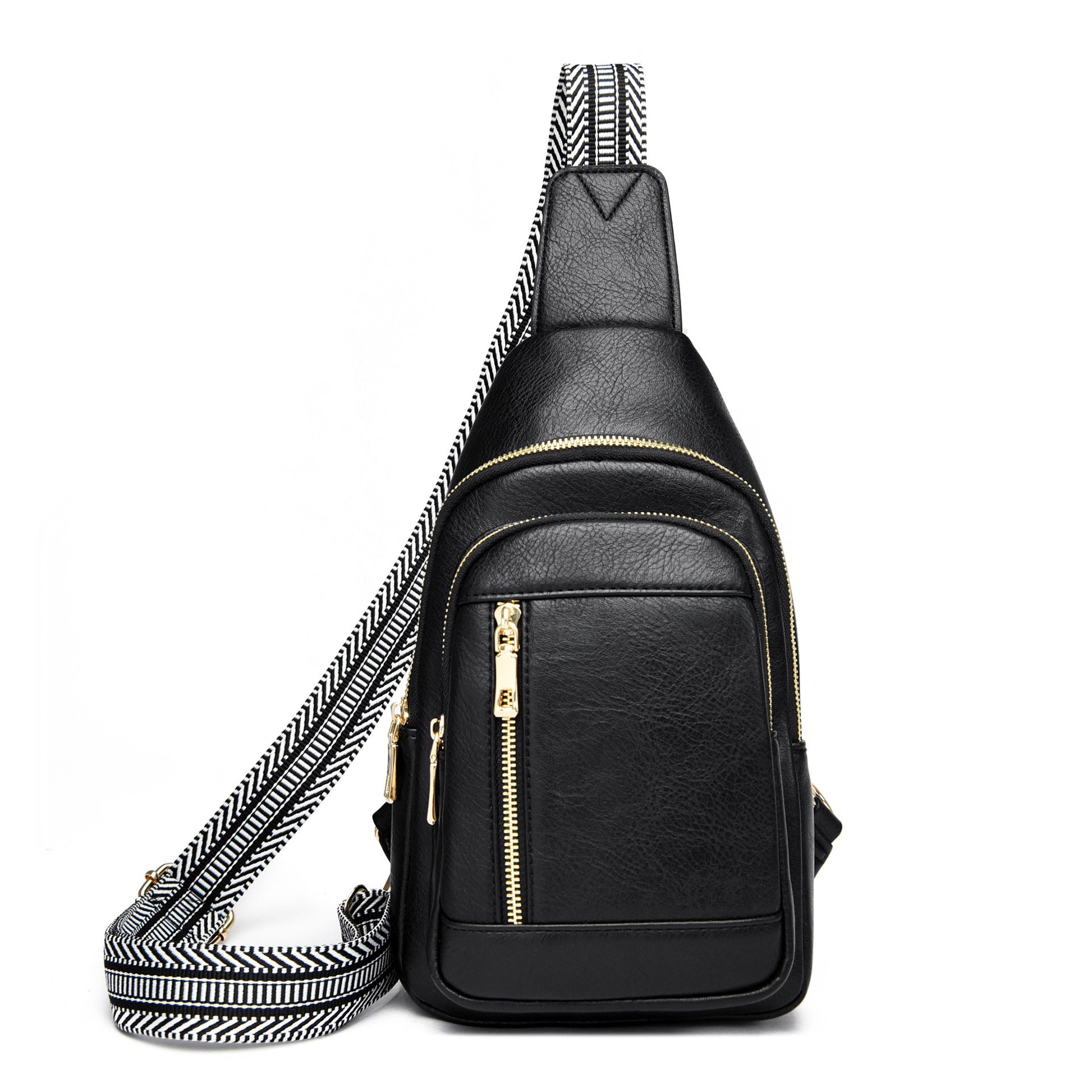 Genevive Sling Crossbody in Black - photo