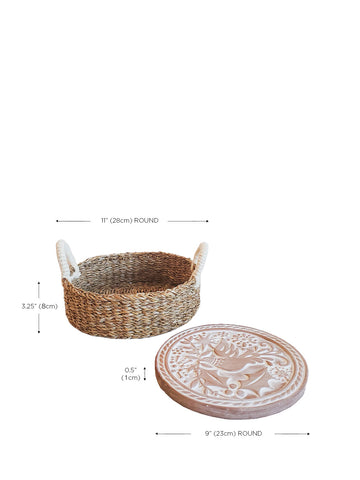 KORISSA Bread Warmer & Basket - Bird Round in - KITCHEN photo