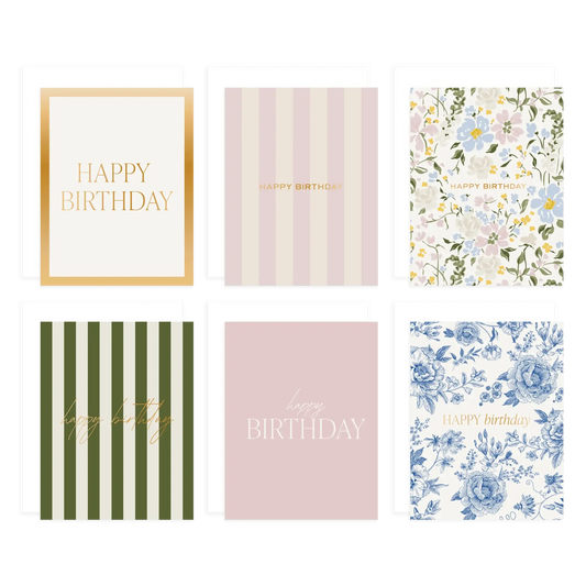 Assorted Happy Birthday Boxed Card Set - Pack of 12 in - GREETING CARDS photo