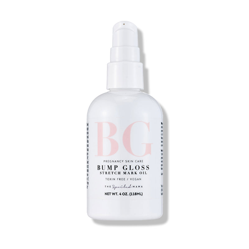 Spoiled Mama Bump Gloss Stretch Mark Oil in - Stretch Mark Oil > pregnancy stretch mark oil > pregnancy body oil > pregnancy safe skin care > pregnancy belly cream > organic pregnancy products photo
