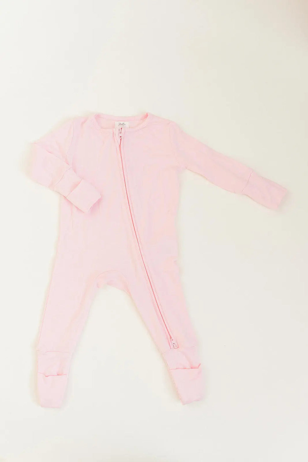 Bamboo Baby Clothes - Convertible Jumpsuit 0-3 Months - Baby Pink in - photo