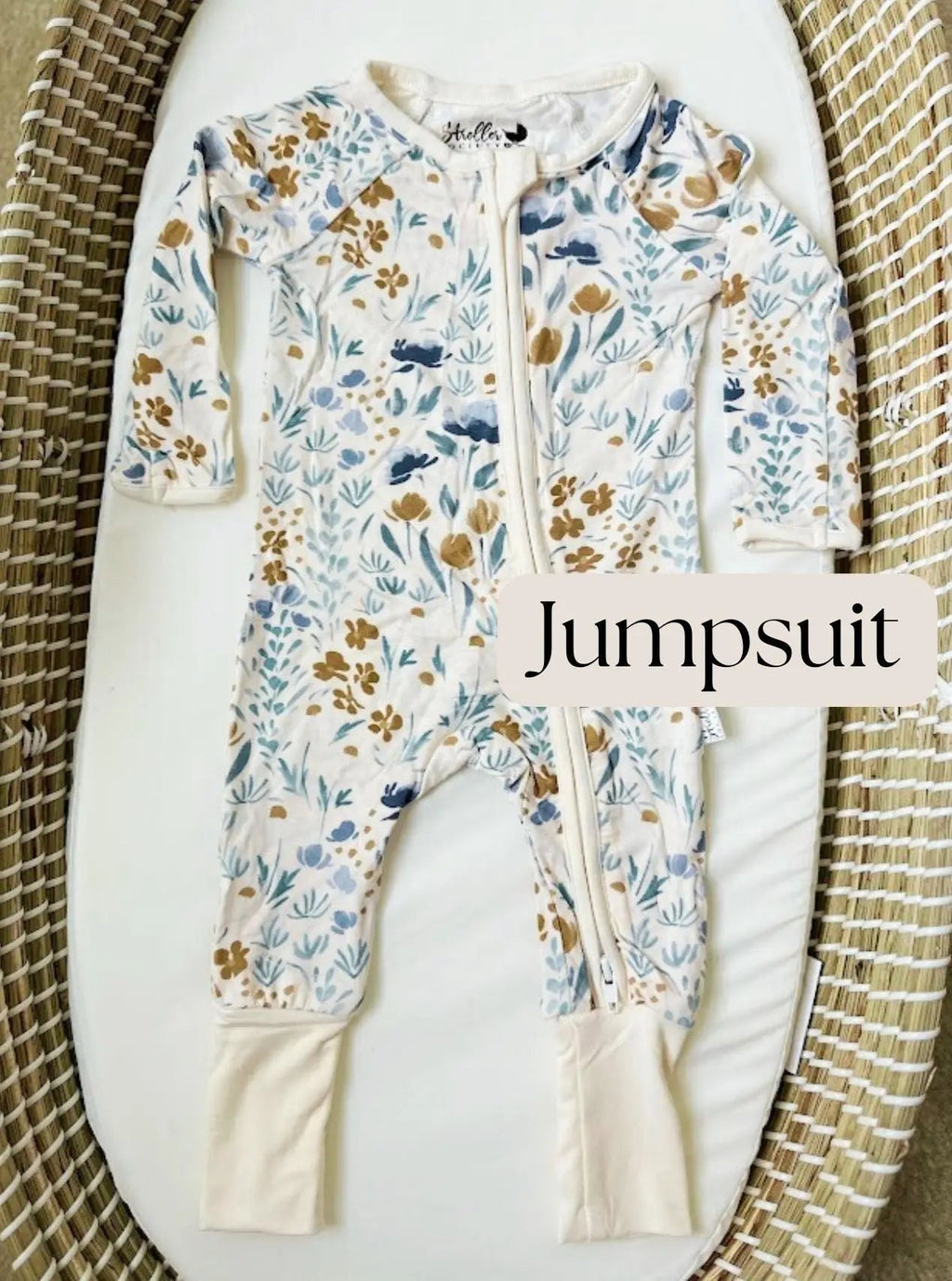 Bamboo Baby Clothes, Baby Bamboo Pajamas, Baby Shorts - Newborn to 24 months in Jumpsuit - photo