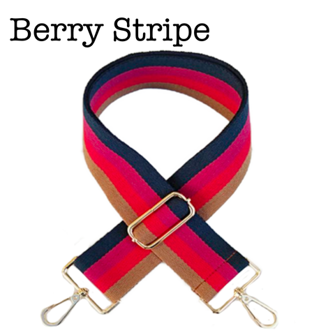Bag Straps | 30 Styles in Berry Stripe - Bags photo