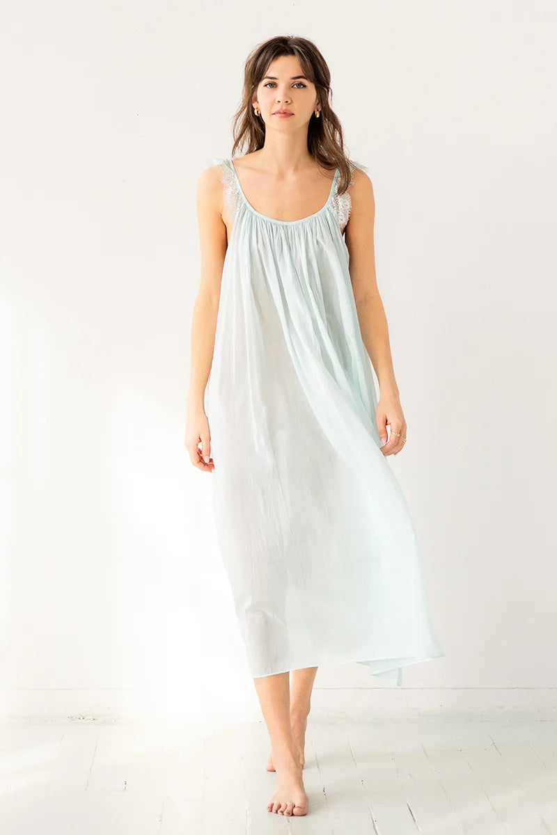 Betty Long Gown in Light Blue One Size - NIGHTGOWN photo