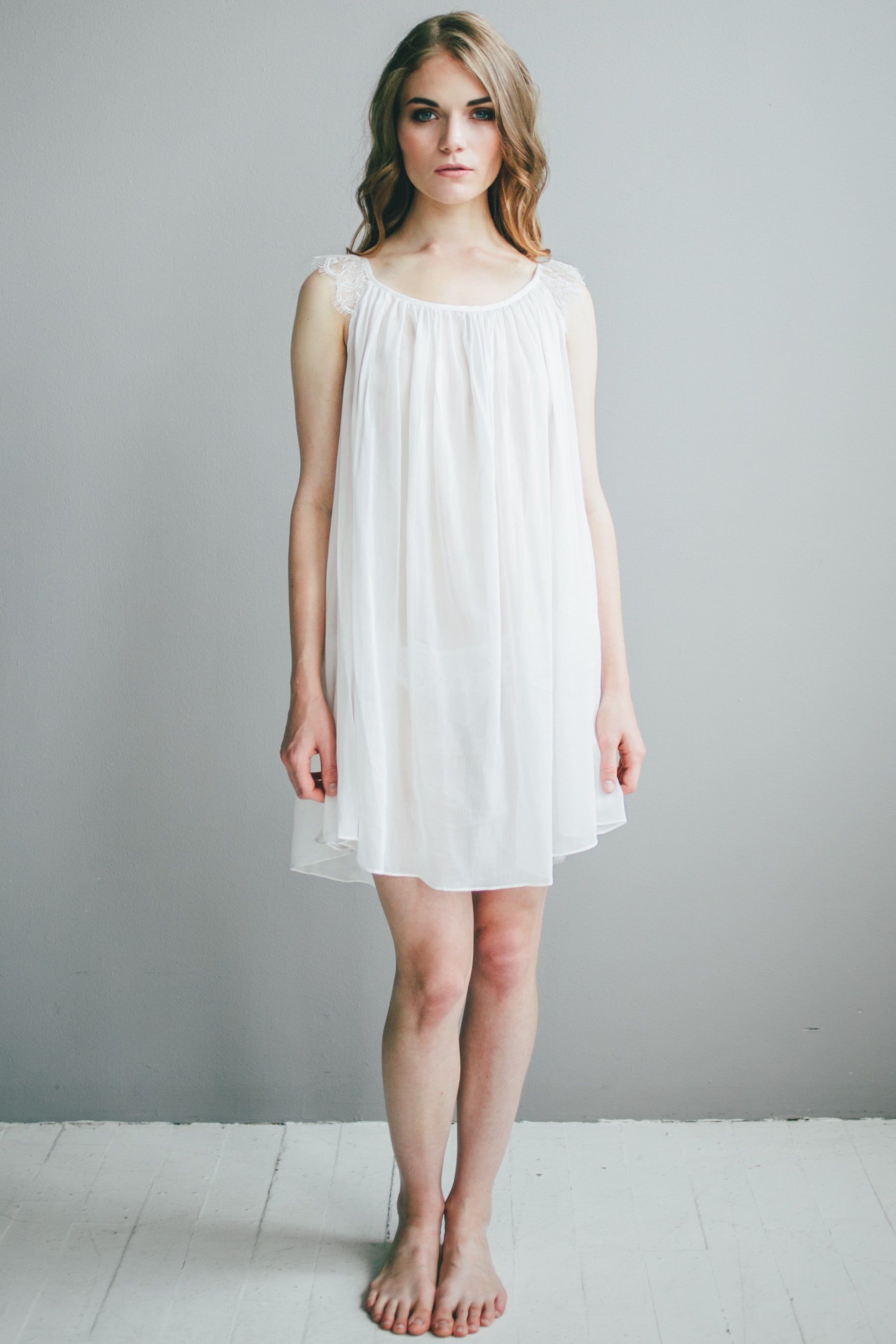 Betty Babydoll in Cotton Silk Blend in - PAJAMAS photo
