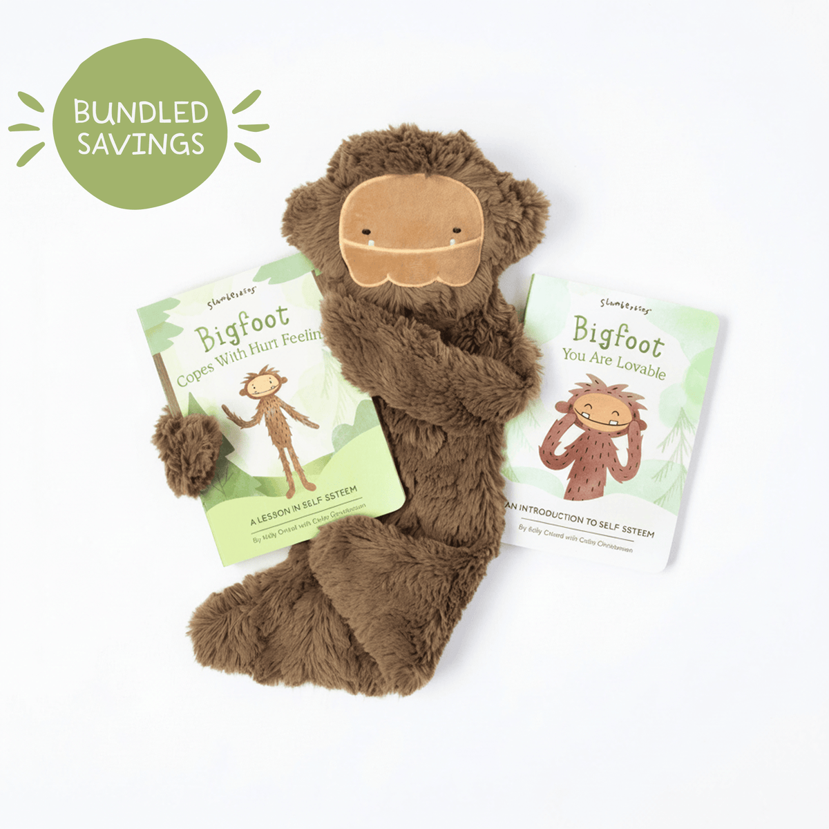 Slumberkins Bigfoot Snuggler Plush Toy & Board Book