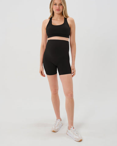 AXK CORE Maternity Bike Short - Brown in Black - photo