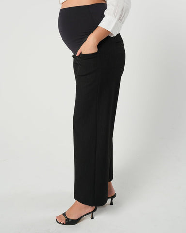 Nathalie Wide Leg Maternity Trouser (Regular & Petite) in - Maternity trousers for work photo