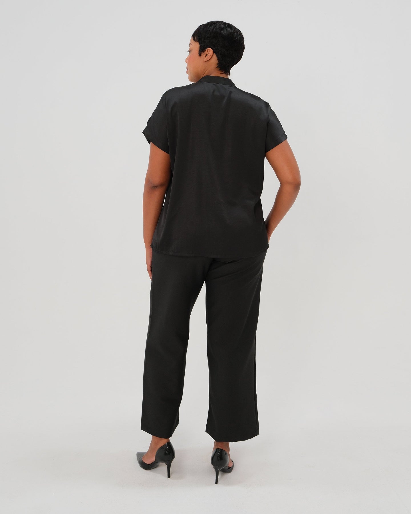 Nathalie Wide Leg Maternity Trouser (Regular & Petite) in - Maternity trousers for work photo