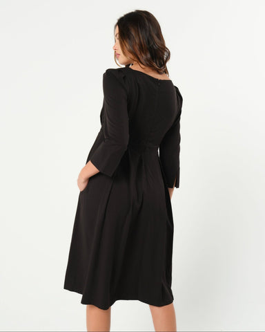 Sarah Empire Maternity & Nursing Dress in TENCEL (Regular & Petite) in - Women's Maternity Dress photo