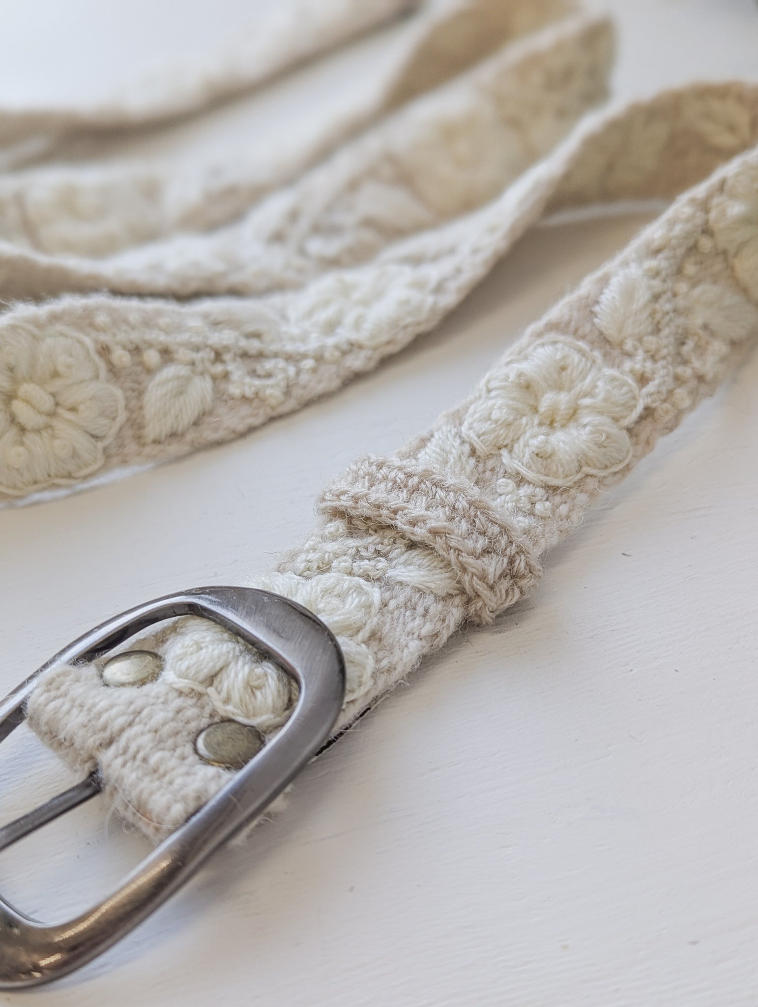 Blanca Skinny Embroidered Belt in - belt photo