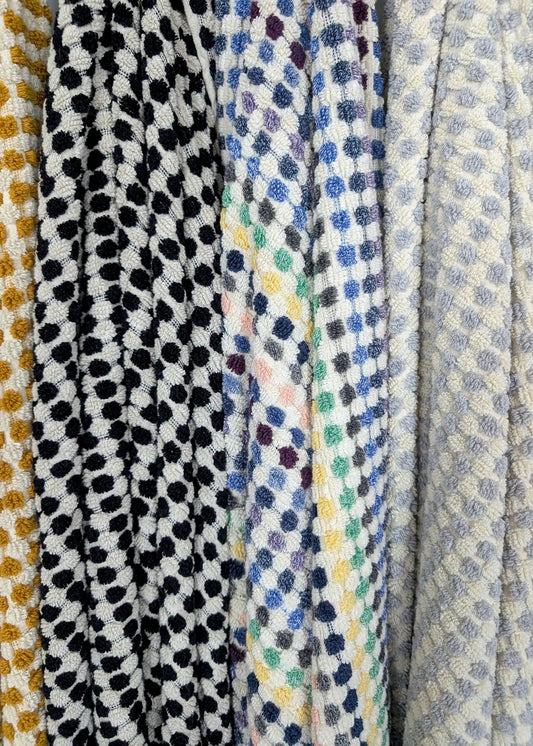 Bloom Collection – Oversized Turkish Cotton Bath Towel with Raised Texture and Hand-Tied Tassels in - Bath Towels & Washcloths photo